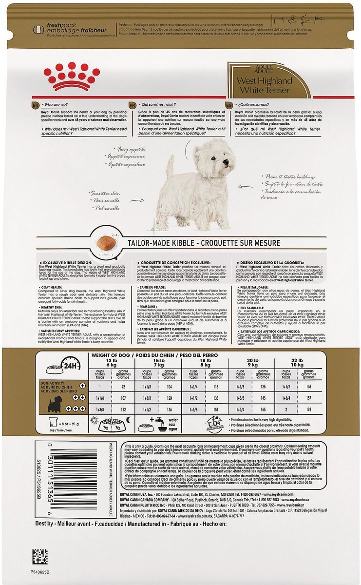 Royal Canin Breed Health Nutrition West Highland White Terrier Adult Dry Dog Food