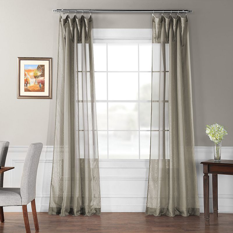 EFF 1-Panel Signature Sheer Window Curtain