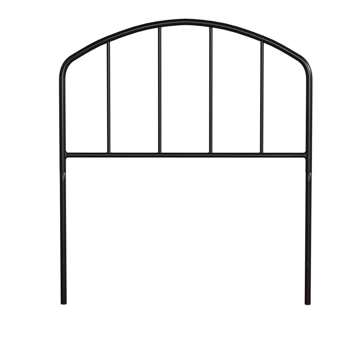 Hillsdale Furniture Tolland Arched Spindle Satin Black Metal Full/Queen Headboard