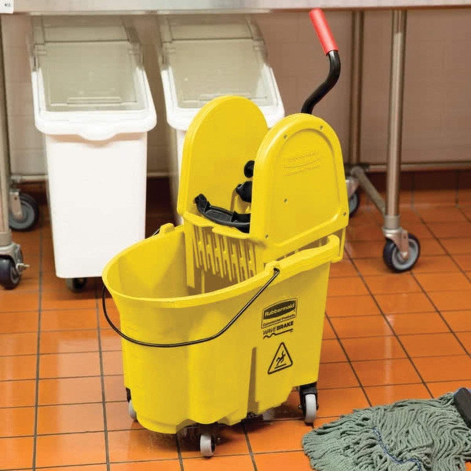 WaveBrake Combo Mop Bucket by Rubbermaid Commercial Products RCP757788YL