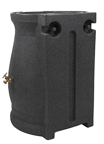 Good Ideas Rain Wizard Urn 50 Gallon Rain Barrel - Dark Granite