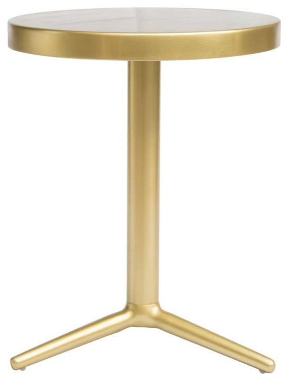 Zuo Derby Accent Table in Brass   Contemporary   Side Tables And End Tables   by Buildcom  Houzz