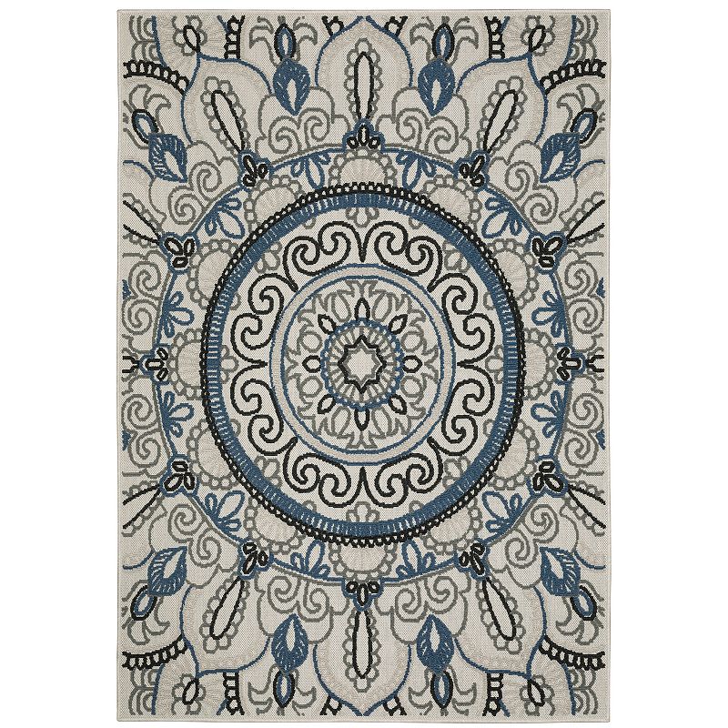 StyleHaven Trevor Star Medallions Indoor Outdoor Rug