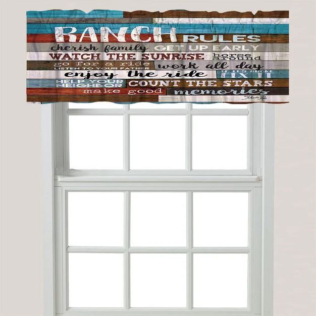 Laural Home South West Ranch Rules Window Valance