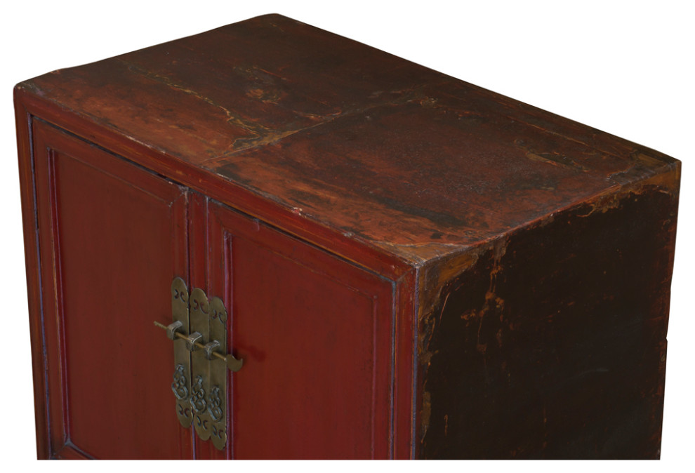 Vintage Elmwood He Hua Village Oriental Cabinet   Asian   Accent Chests And Cabinets   by China Furniture and Arts  Houzz