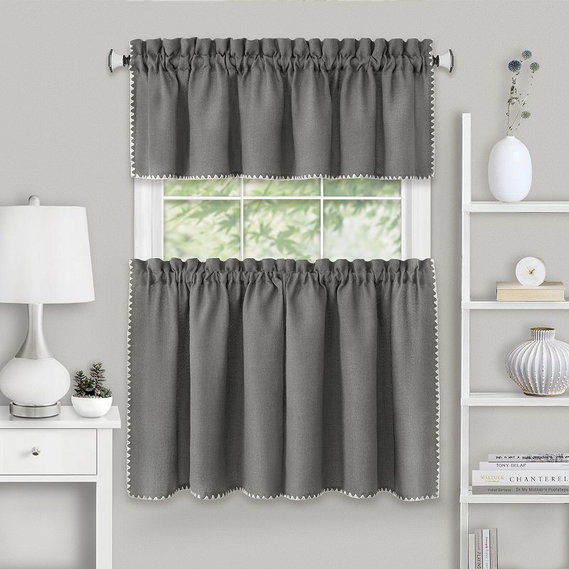 Achim Kendal Tier and Valance Window Curtain Set