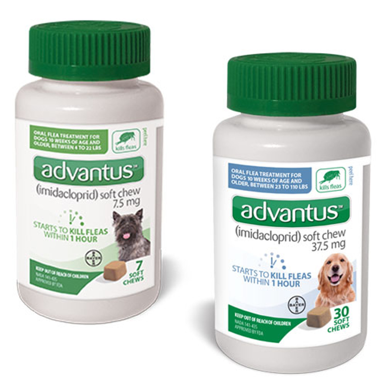 Advantus Small Dog Soft Chews， 7.5 Mg.