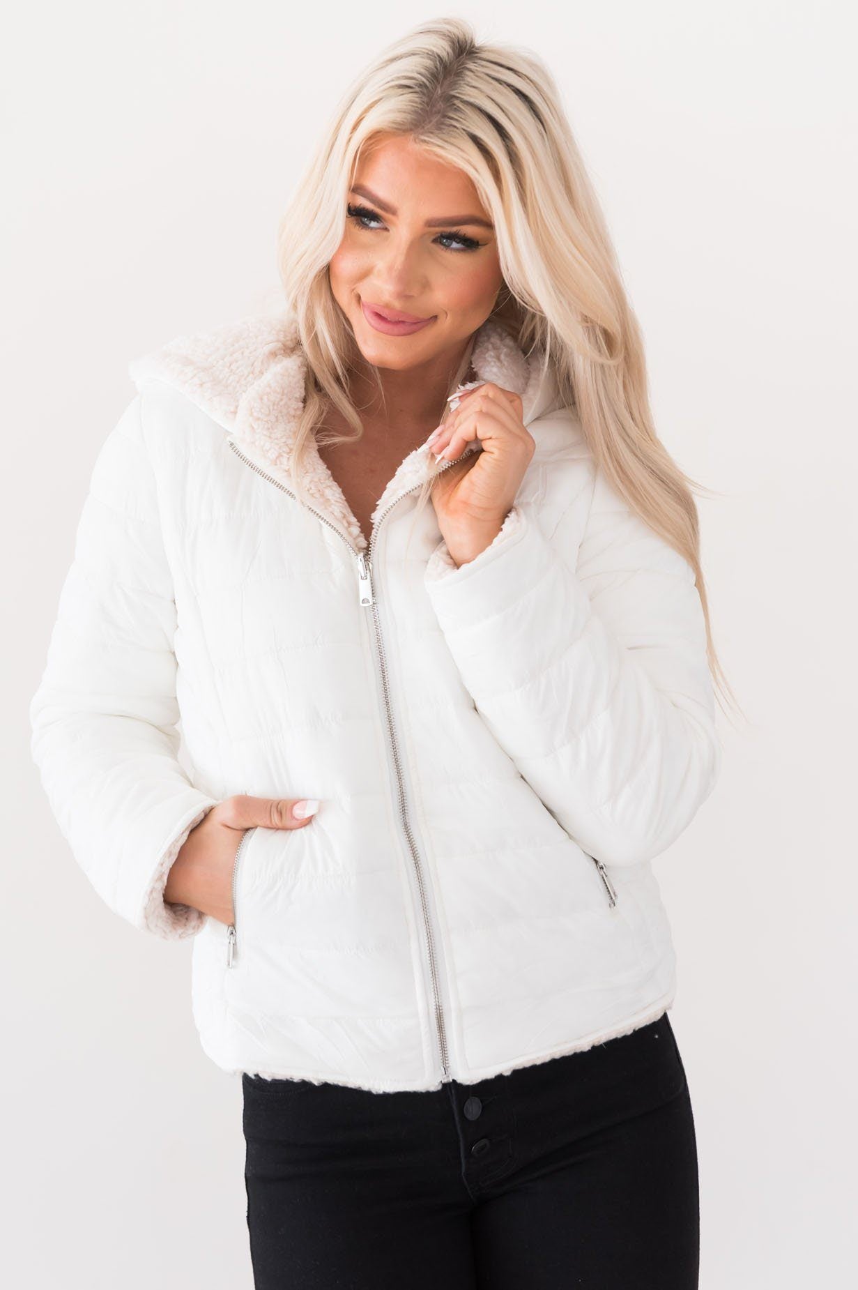 Snow Happy Modest Reversible Jacket