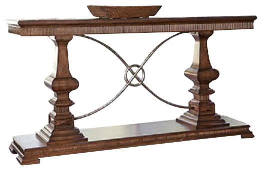 Ambella Home Collection Woodford Console Table  Nutmeg   Traditional   Console Tables   by GreatFurnitureDeal  Houzz