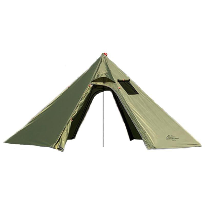 Hot Tent Waterproof with Flue Pipe Window Four Season for Outdoor Tent Stove Team Winter Camping