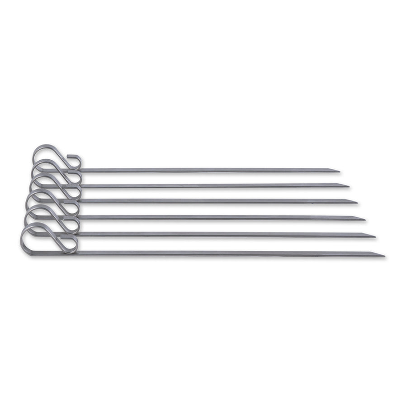 RSVP Endurance Set of 6 Flat Steel Grill Skewars