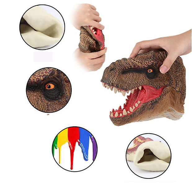 Dinosaur Puppet Gloves Soft Rubber Toy Simulation Tyrannosaurus Rex