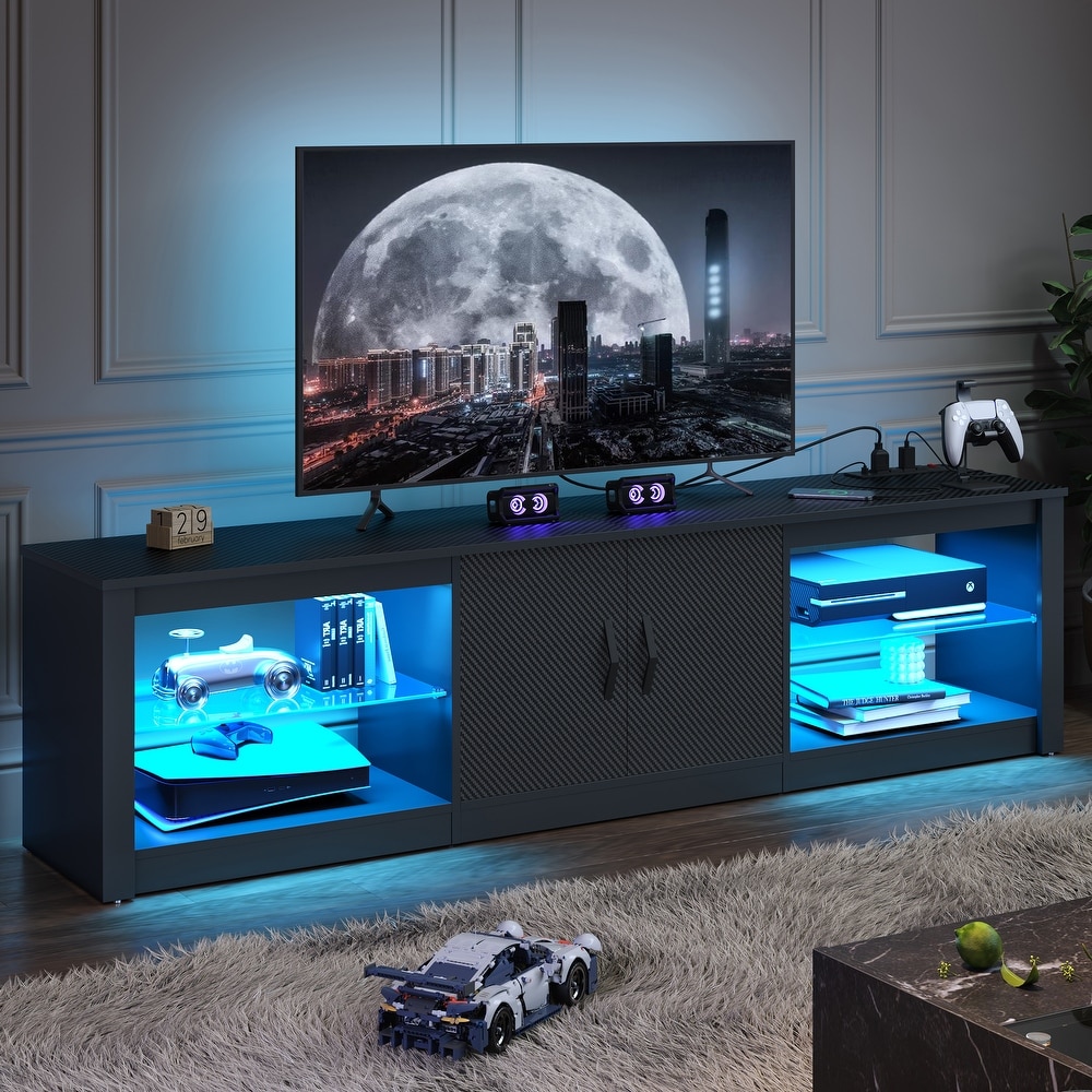 70 inch Modern TV Stand for TVs up to 75 inch with LED   Outlet   70 inch