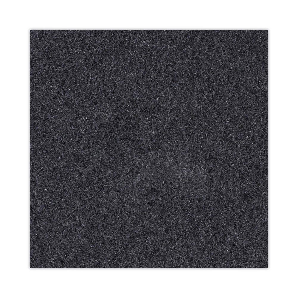 Boardwalk Stripping Floor Pads 18 in. Dia Black (5-Carton) BWK4018BLA