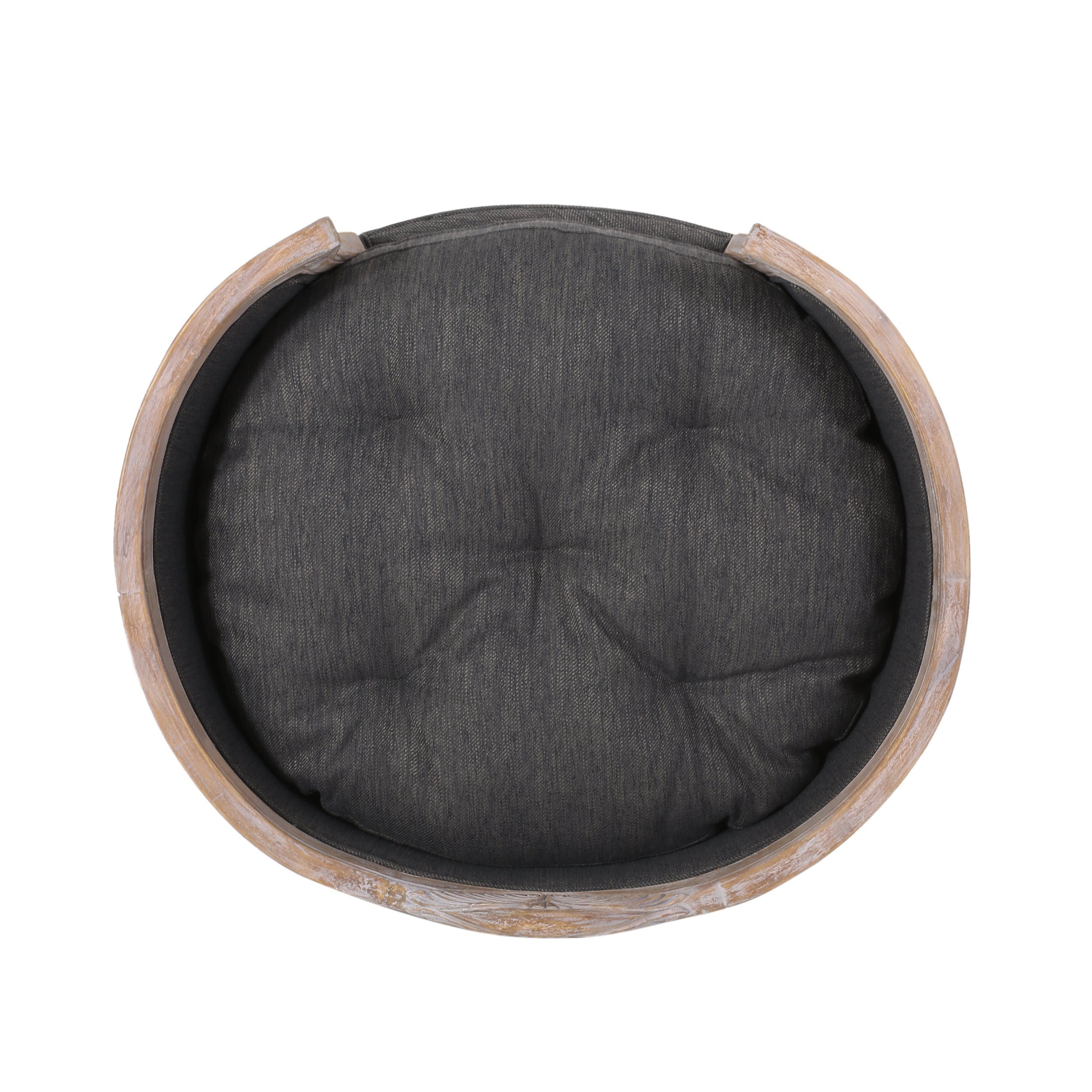 Burgos Contemporary Upholstered Medium Pet Bed with Wood Frame