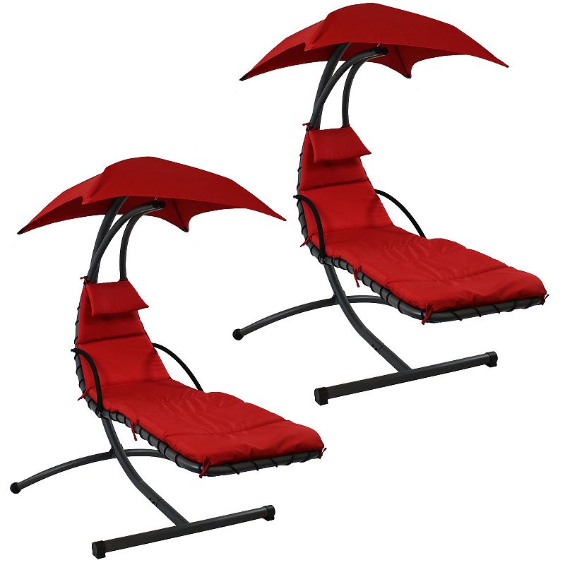 Sunnydaze Set Of 2 79 Floating Chaise Lounge Chair