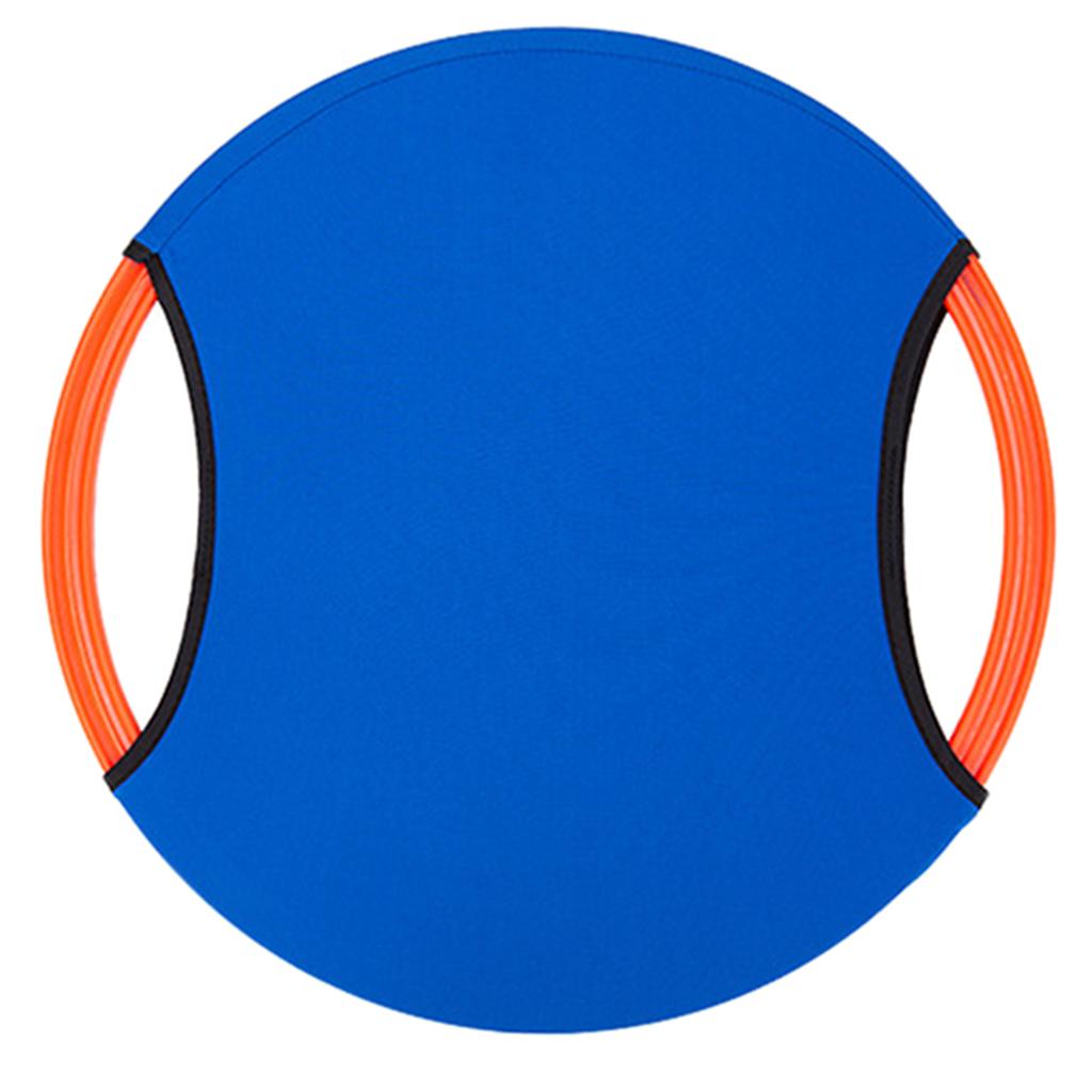 Trampoline Paddle Ball Set Bouncy Disc Garden Yard Lawn Game Kids Toys Blue