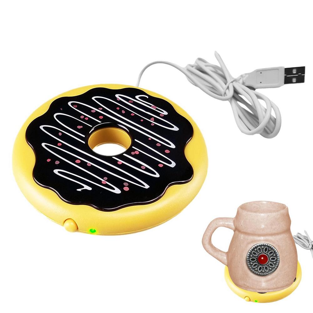 Tohuu Warmer Coaster Donut Mug Coaster Mug Warmer Cup Warmer For Home Office Desk Use Electric Beverage Warmer Constant Temperature Plate For Tea incredible