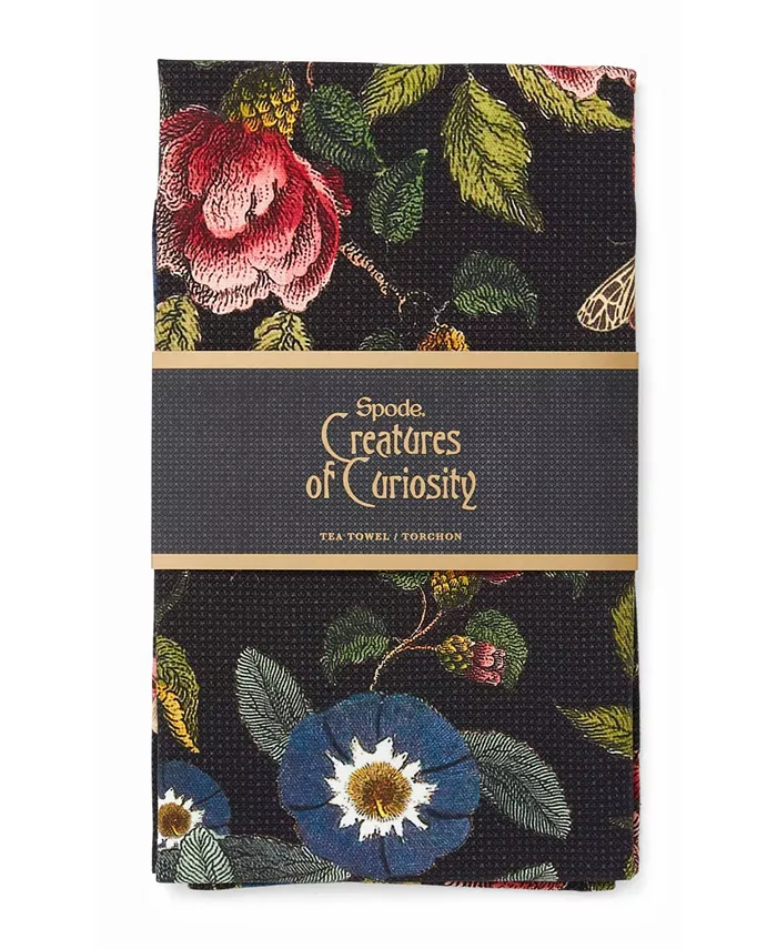 Spode Creatures of Curiosity Floral Tea Towel