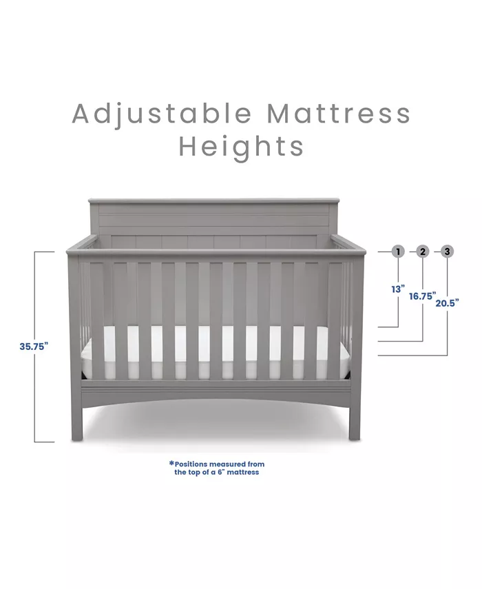 Delta Children Fancy 4-In-1 Convertible Crib