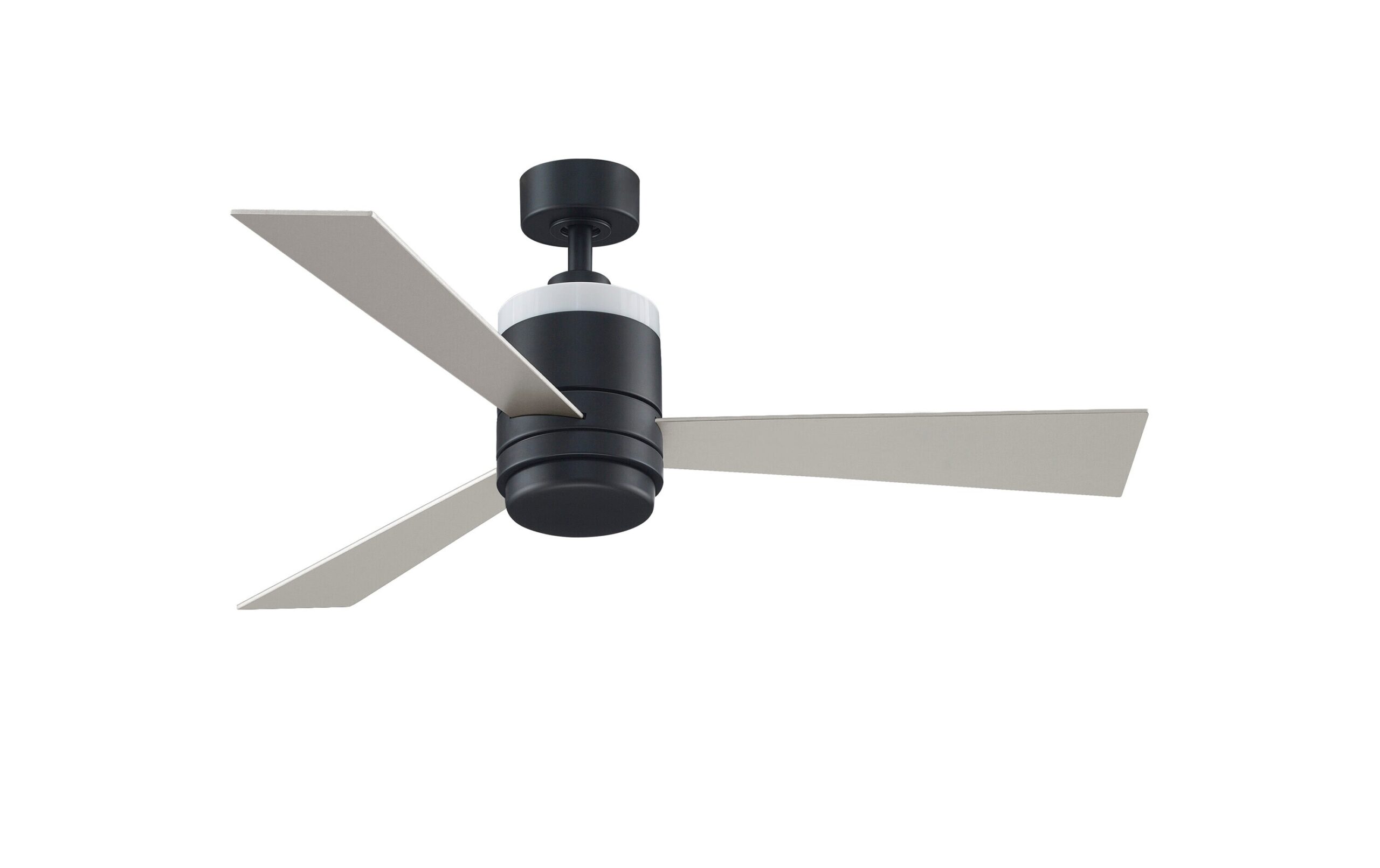 Fanimation Studio Collection Upright 48-in Black LED Indoor Ceiling Fan with Light Remote (3-Blade)