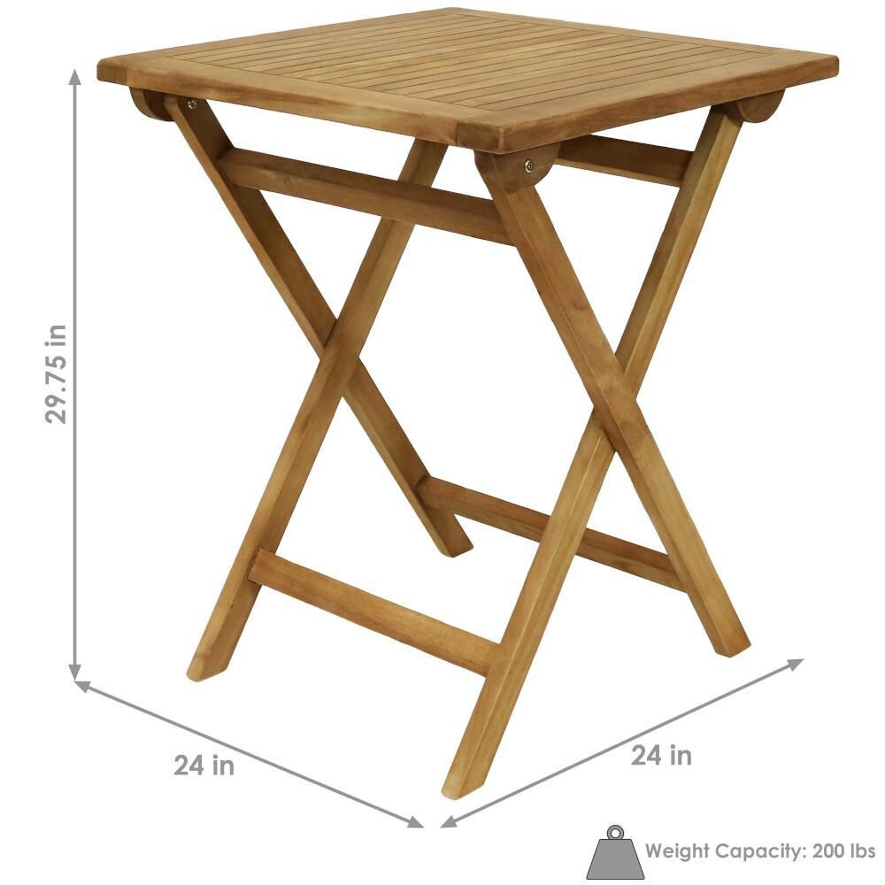 Ultimate Patio Small Wooden Folding Table