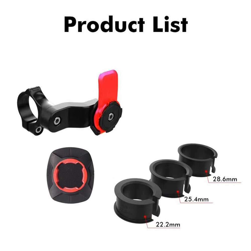 Quad-Lock Out Front Bike Twist Mountain Cradle Cycling Phone Holder Device US Red Mountdog