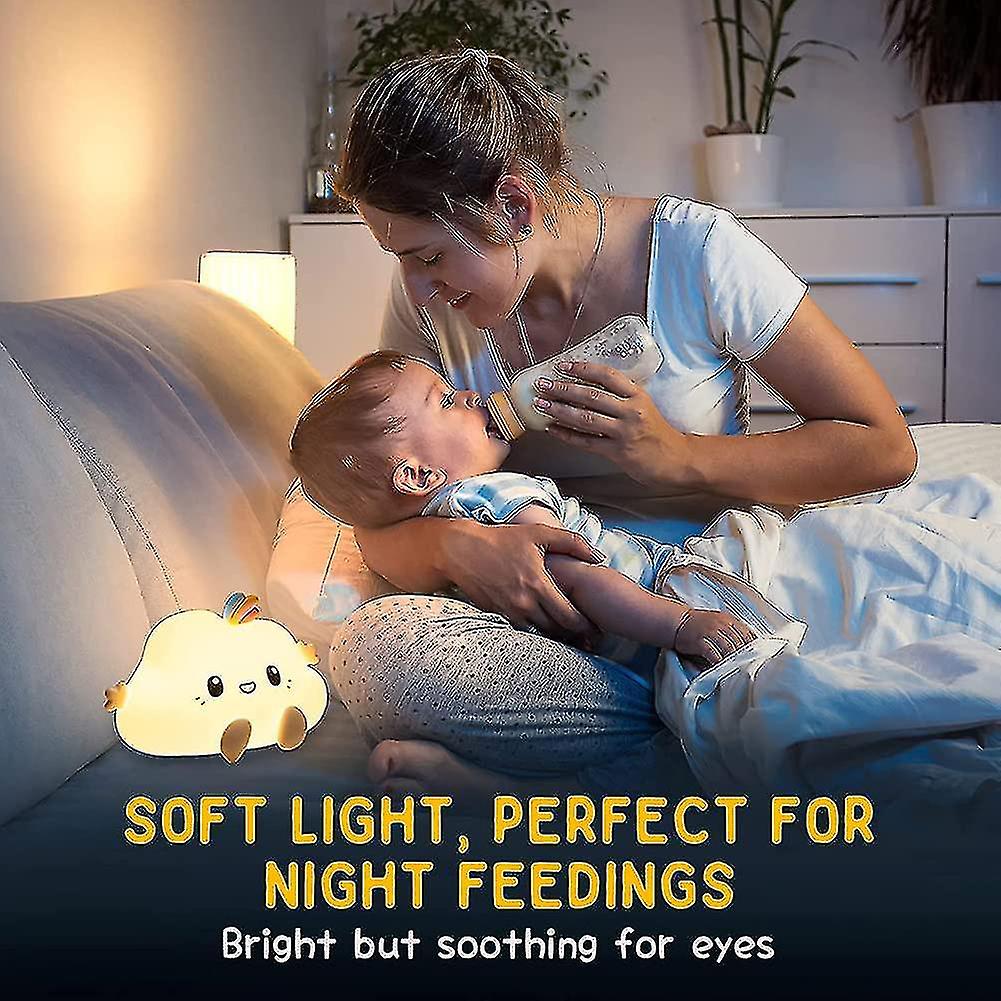 Cute Cloud Night Light    Night Light Kids Night Light  7 Color Changing Led Portable Cloud Light  U