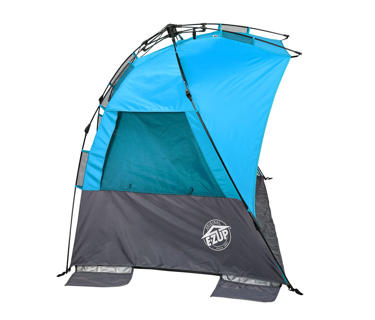 E-Z Up® Wedge Instant Shelter® Beach Tent， Blue Splash