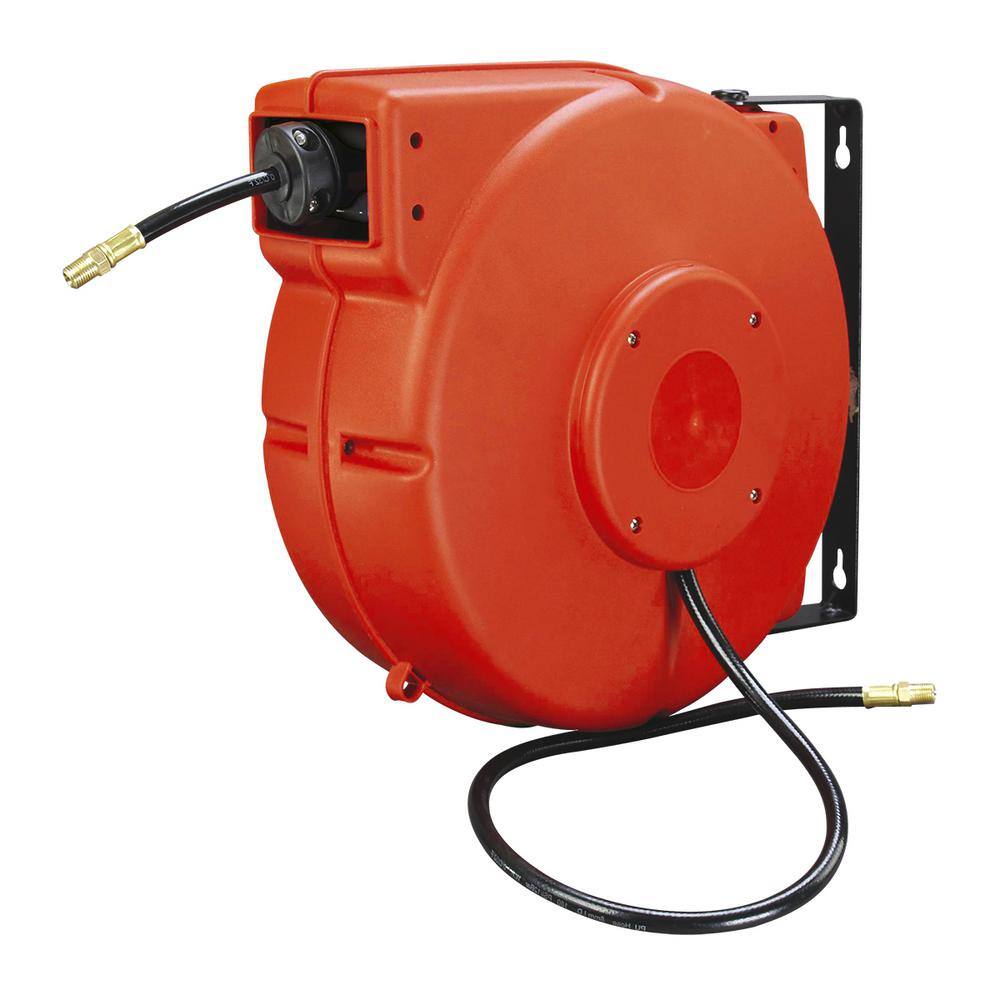 Workforce 38 in. x 50 ft. Enclosed Plastic Retractable Air Hose Reel L8250