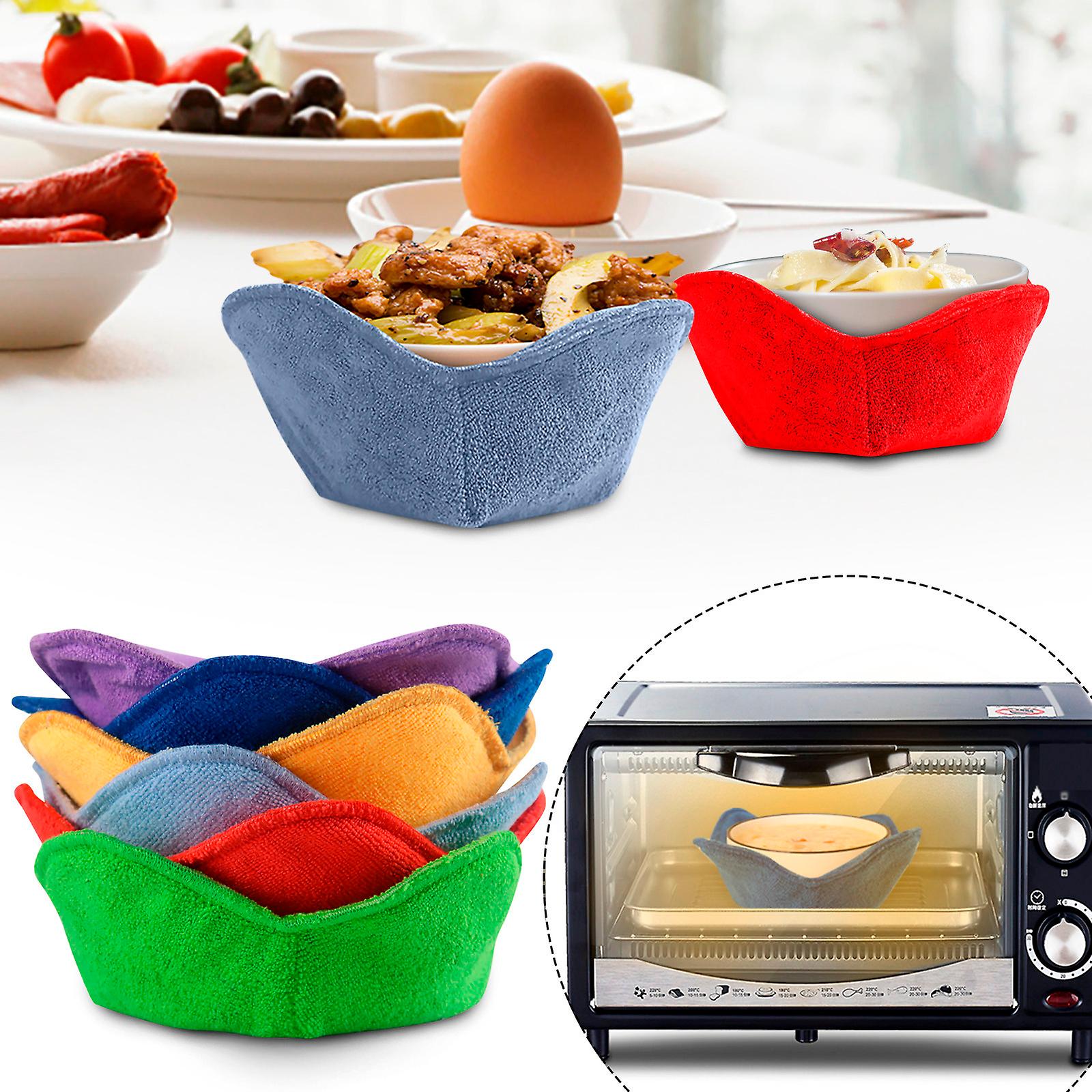 Microwave Bowl Cozy Safe Bowl Holder Heat Resistant Bowl Cozies For Soup andamp; Rice andamp; Pasta Bowls Heat Resistant Kitchen Bowl