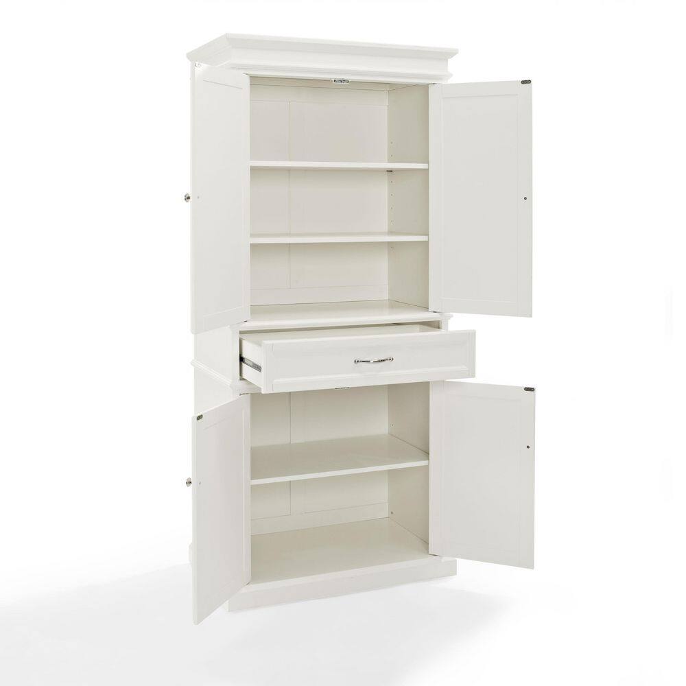 CROSLEY FURNITURE Parsons White Storage Cabinet CF3100-WH