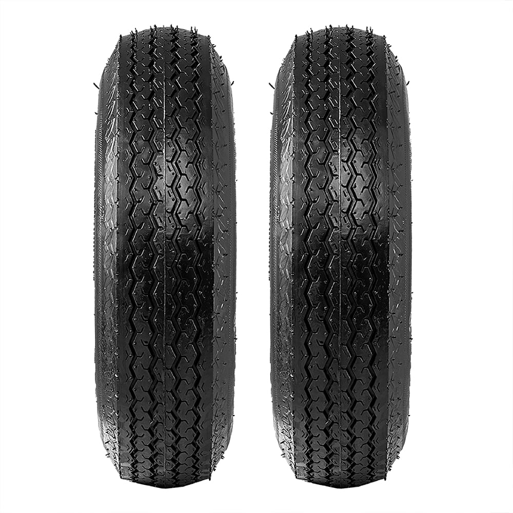 Albott Set of 2 Trailer Tires and Rims 4.80-8 480-8 6PR with 4 Lug on 4