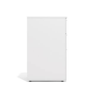 Berkeley 3-Drawer White File Cabinet 28.27 in. H x 18.11 in. W x 17.7 in. D EU057-BR-CMHD