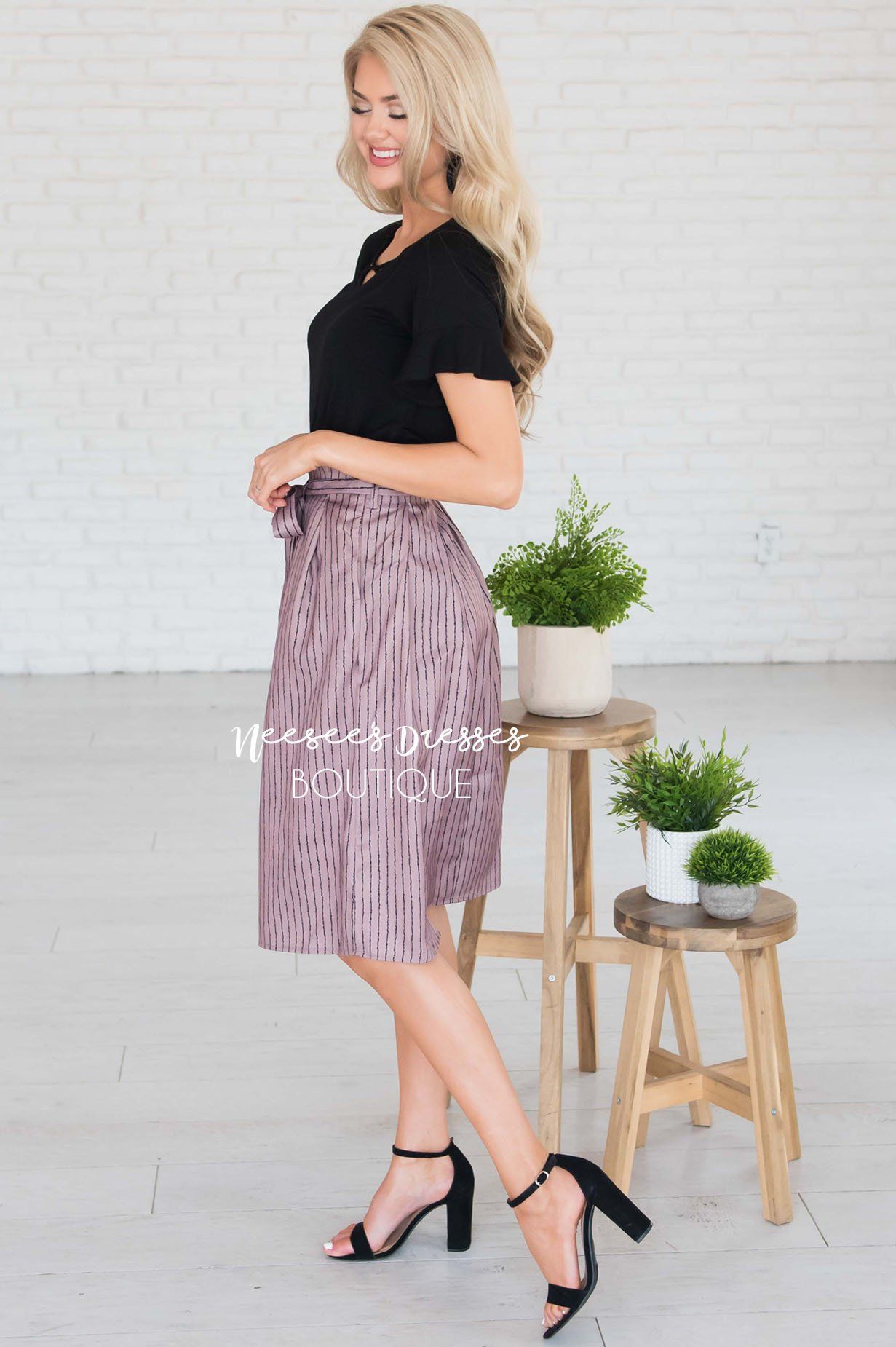 Forever Stylish Tie Waist Skirt