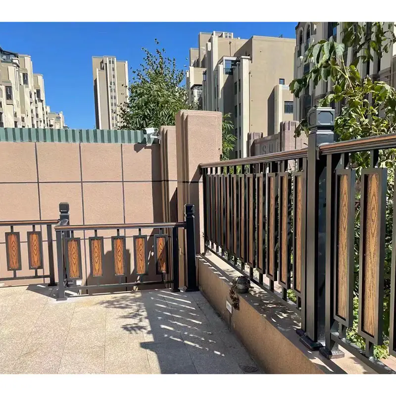 Manufacturer Supply Aluminum Fence  Modern Design Metal Fencing Easy To Install Metal Fencing