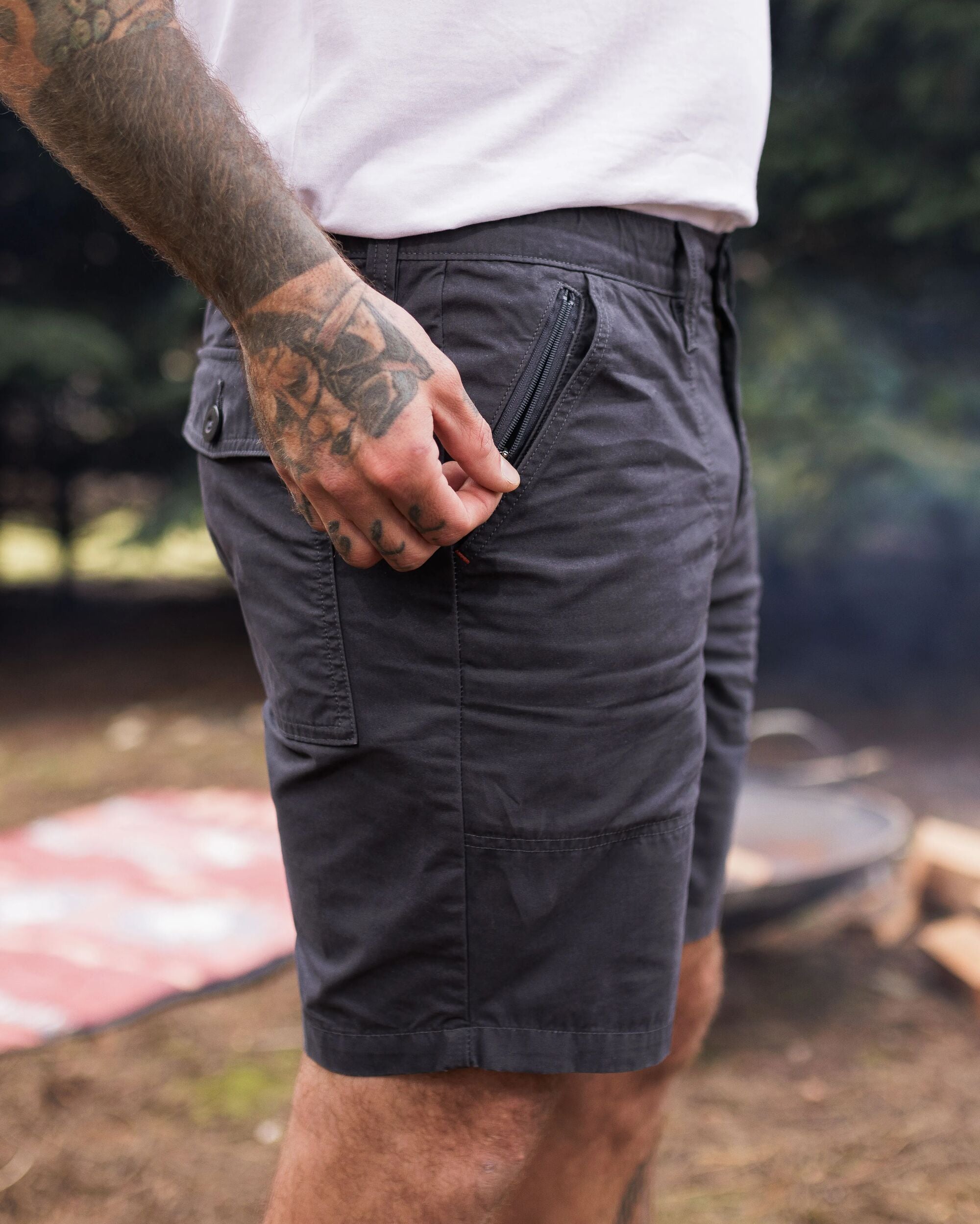 Chance Organic Cotton Short - Charcoal