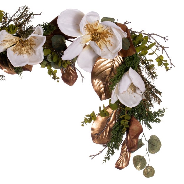 White Magnolia Garland