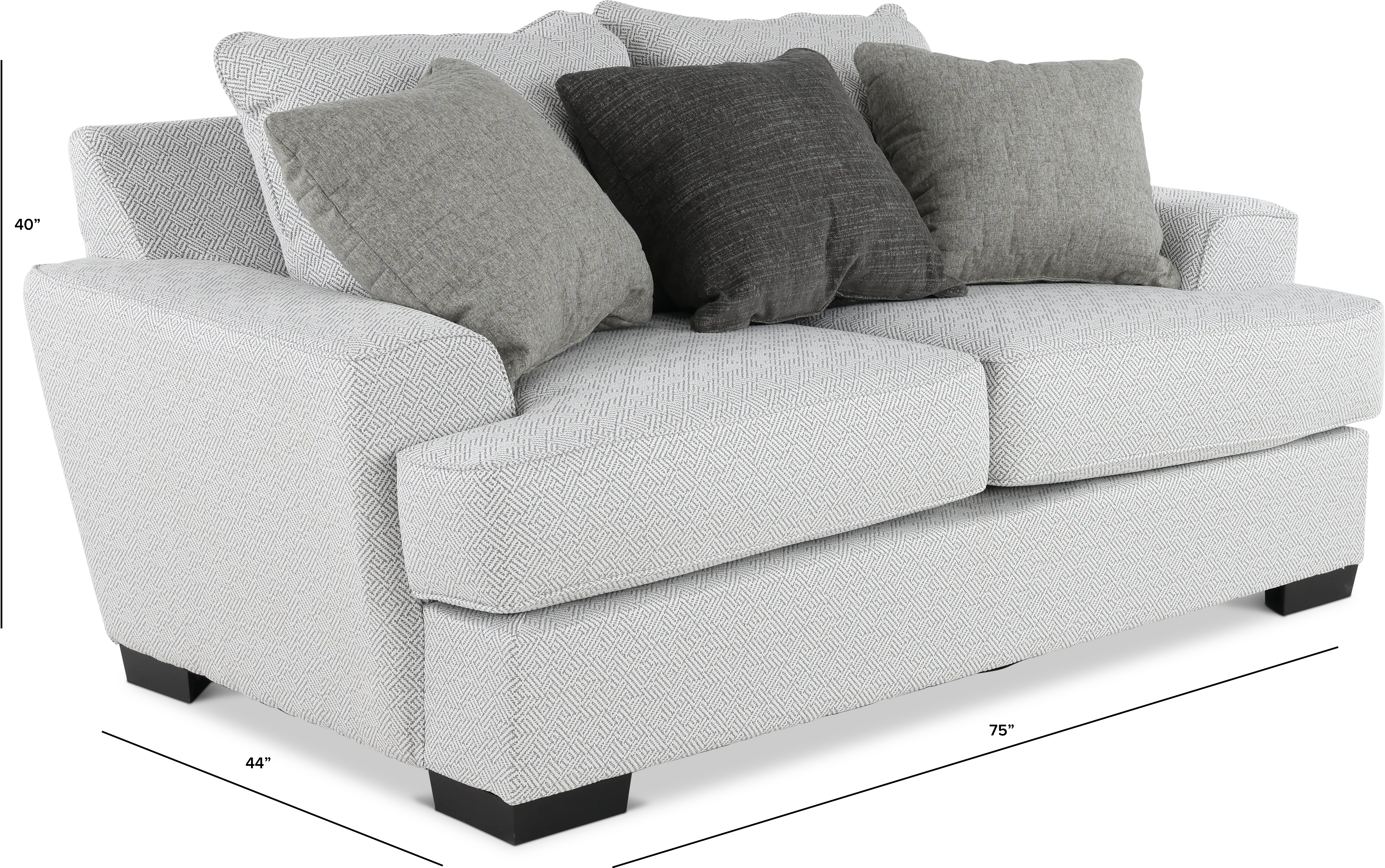 Renegade Pewter Gray Loveseat