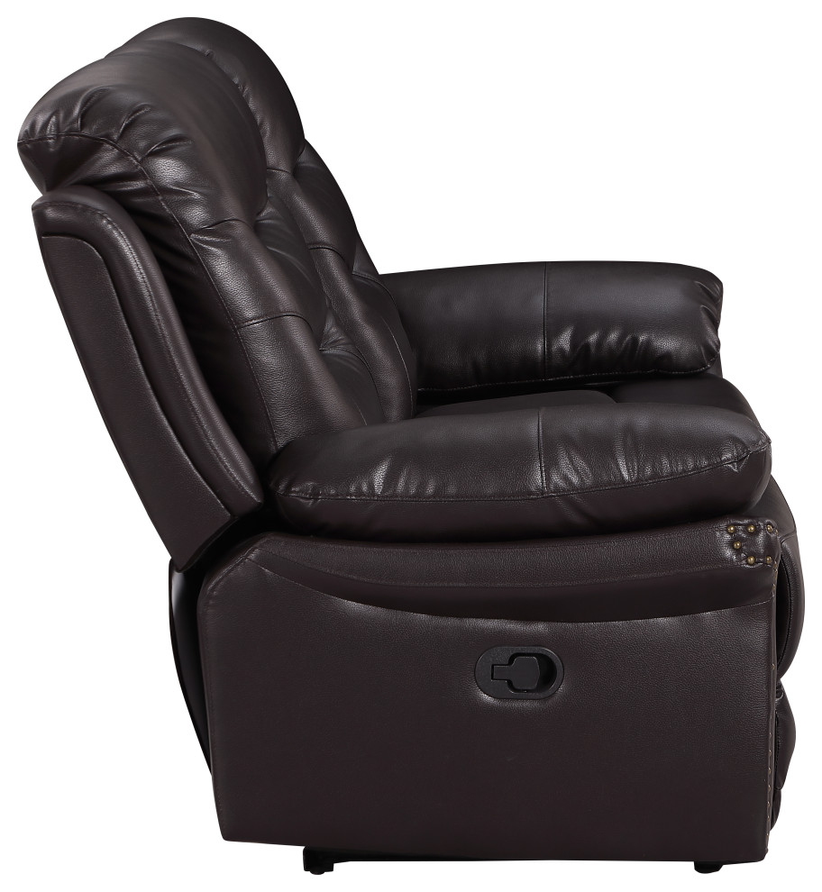 Anders Leather Air Match Recliner Collection  Sofa   Transitional   Sofas   by Luxuriant Furniture  Houzz