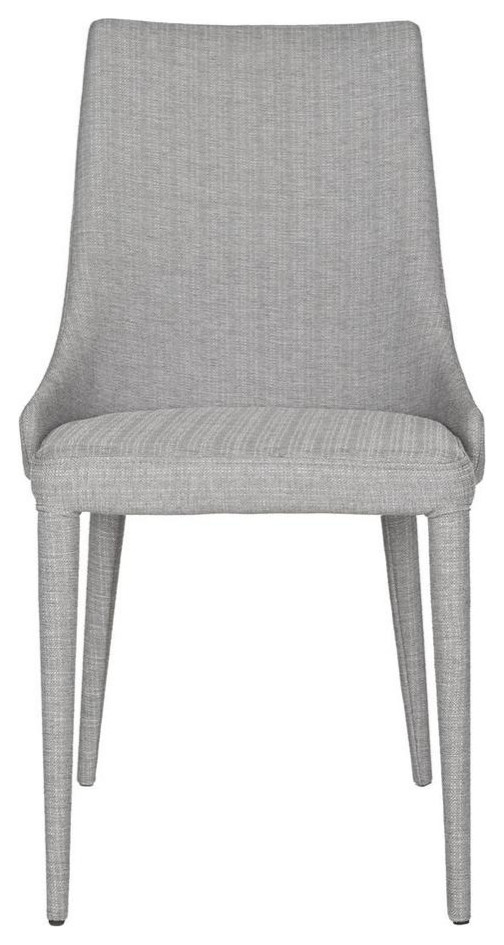 Maysa 19  x27 x27h Linen Side Chair Set of 2 Grey   Modern   Dining Chairs   by Virgil Stanis Design  Houzz