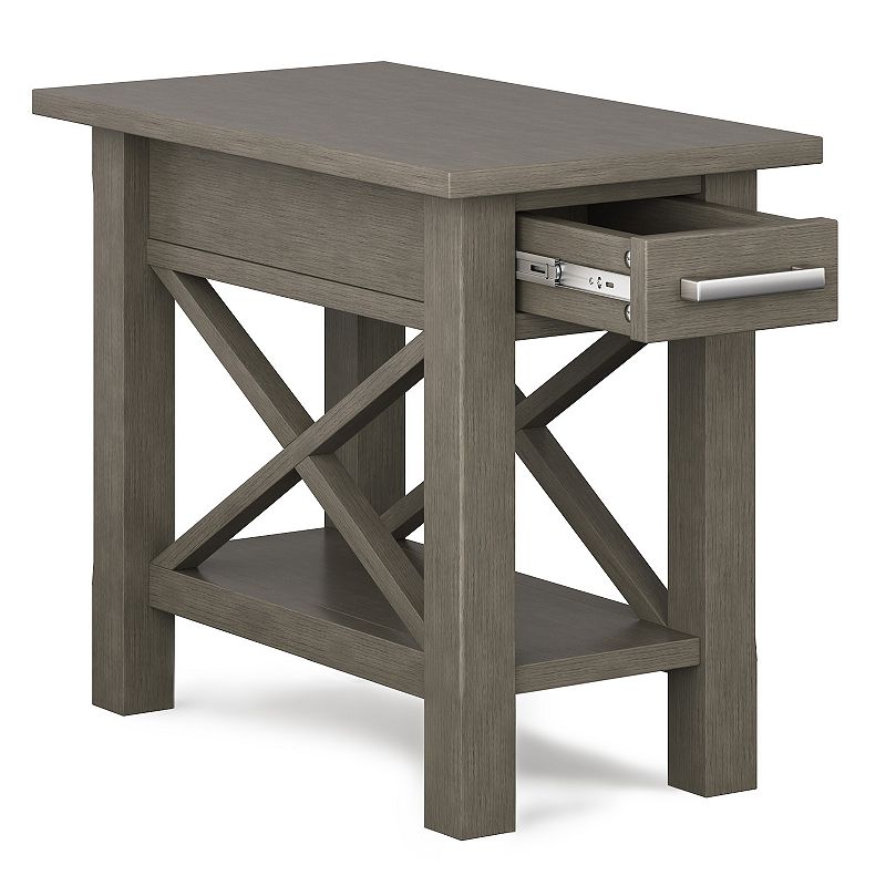 Simpli Home Kitchener Wood Narrow End Table