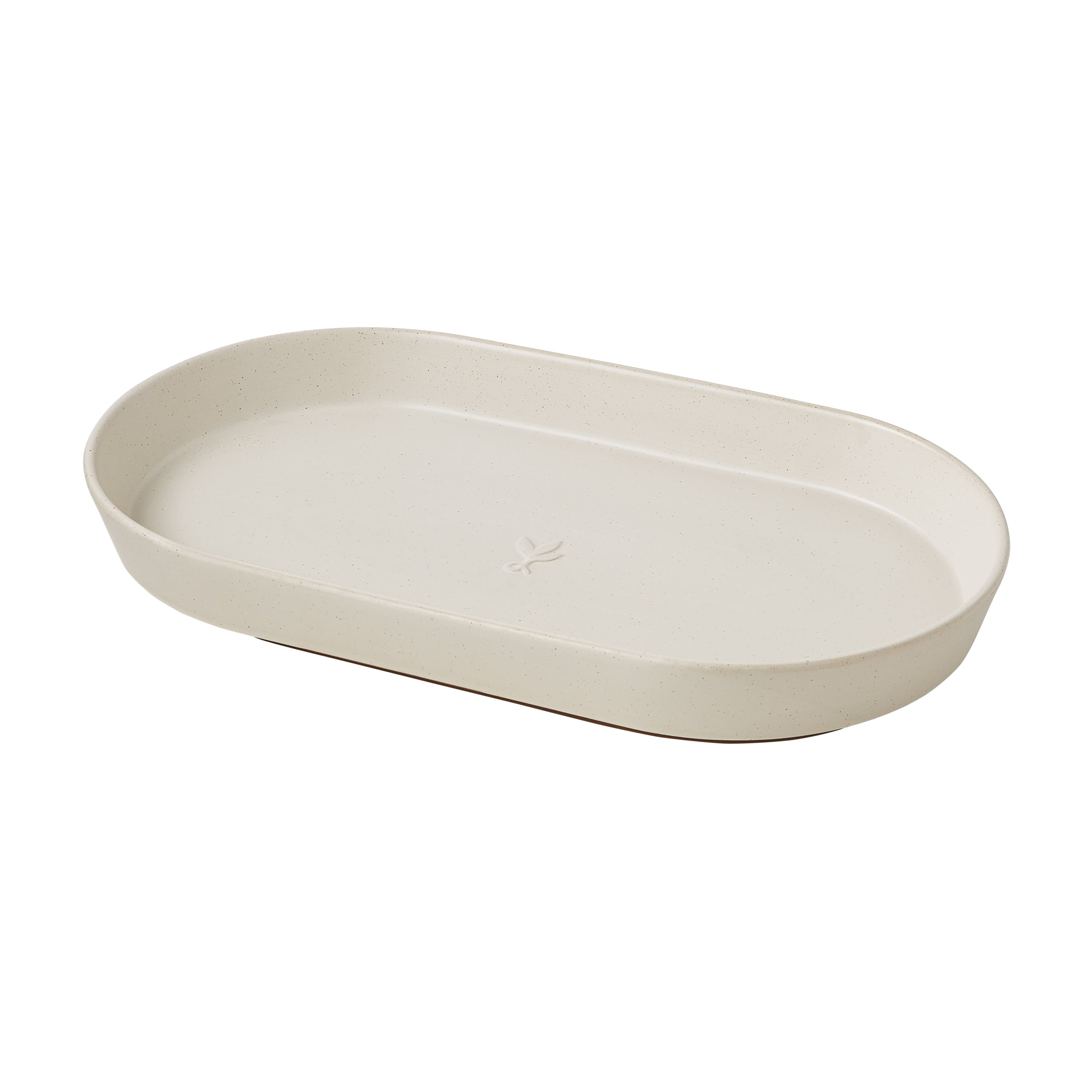 Better Homes & Gardens Cream Large Oval Serve Tray by Dave and Jenny Marrs