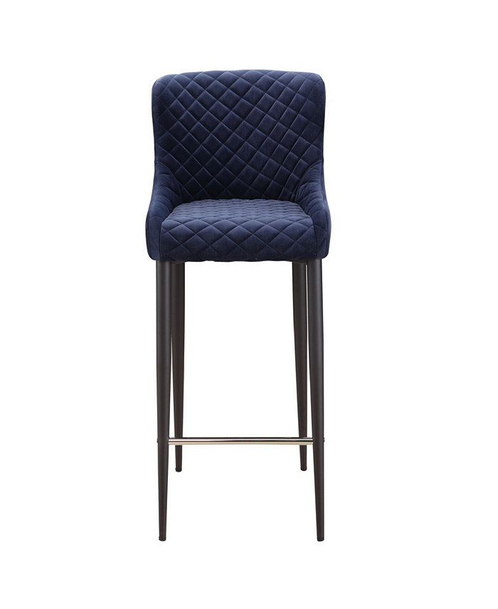 Moes Home Collection Etta Counter Stool Dark Blue