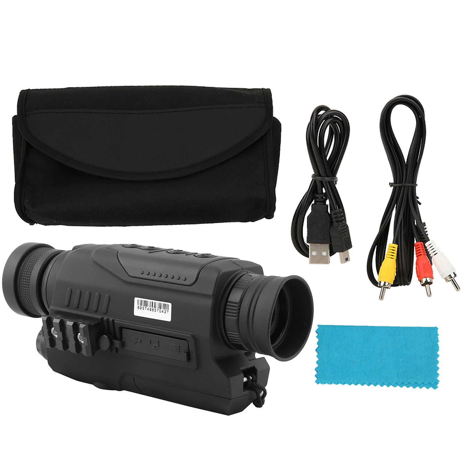 Pj20532 Digital Night Vision Infrared Glimmer Monoculars Telescope Black