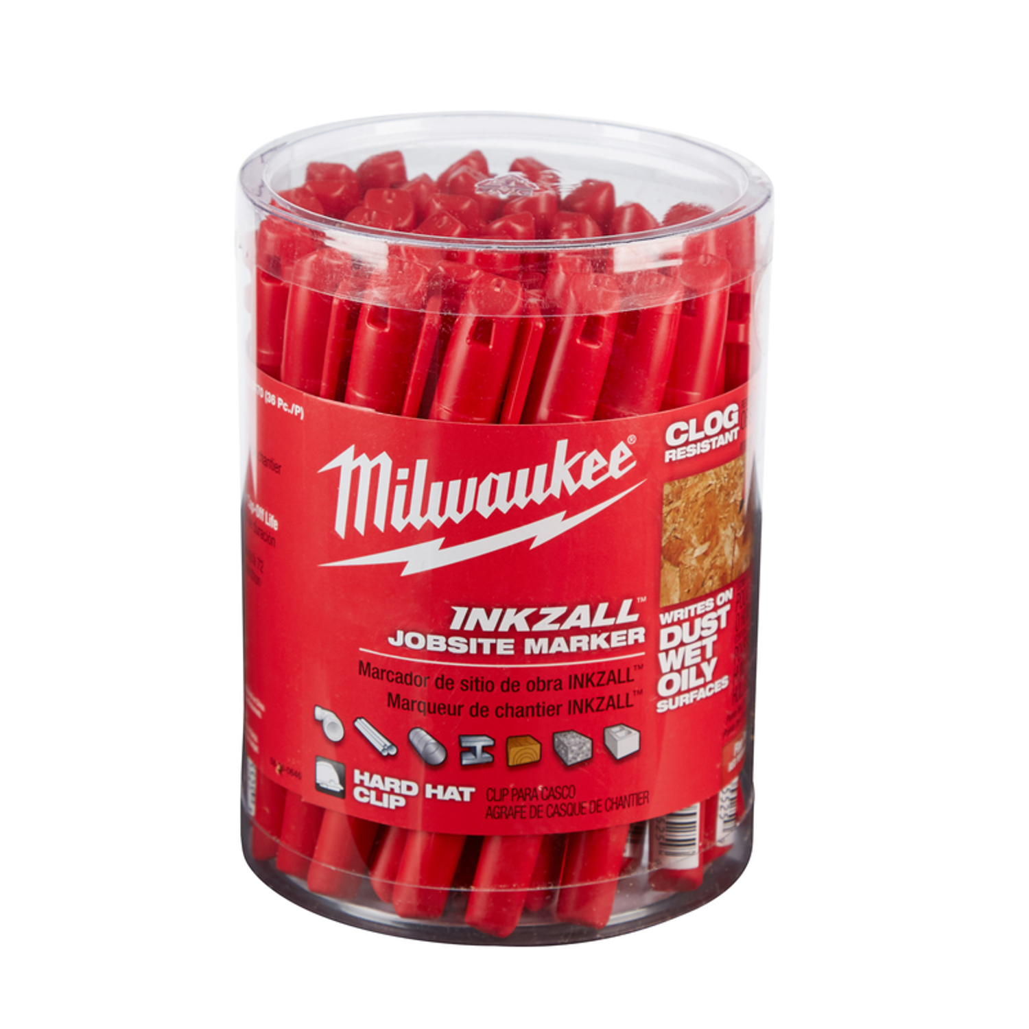 MW INKZALL Red Fine Tip Jobsite Marker 1 pk