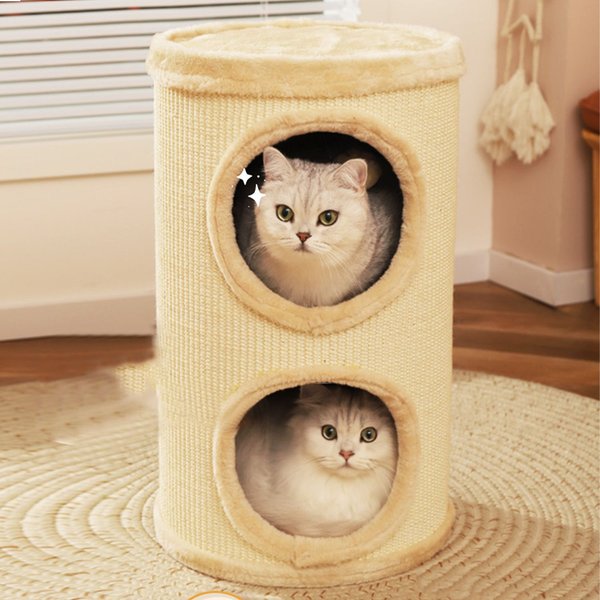 HANAMYA Cat Tree Condo Tower， Beige