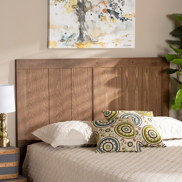 Patwin Transitional Ash Walnut Finished Wood Headboard - - 32760600