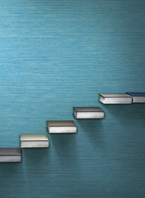 Fine Line Wallpaper in Blue from the Design Digest Collection