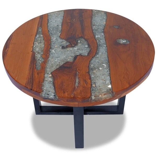 Coffee Table Teak Resin 23.6